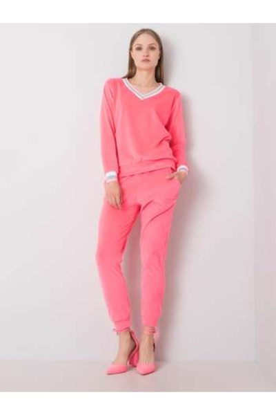 rue parıs Compleu Dama, RUE PARIS, Bumbac, Maneca lunga, Roz neon, model WN-K...