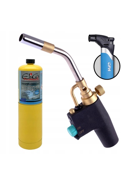 TC Technic Arzător cu gaz MAPP Propan pentru lipit, piezo turbo 1900 ° C BUTL...