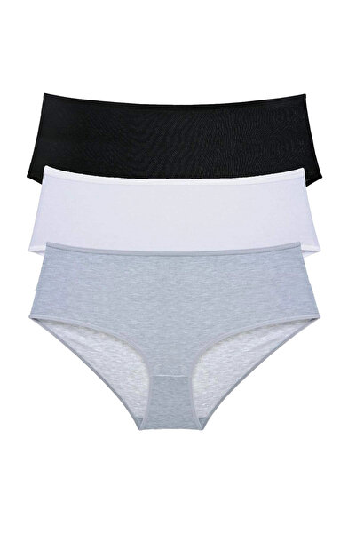 mtm My The Mall Clothing 3 Pieces Women's High Waist Bato Panties Black White...
