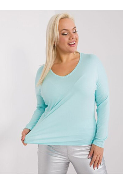 Relevance Bluza Dama, RELEVANCE, Viscoza, Maneca lunga, Menta, model RV-BZ-73...