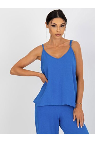Och Bella Top Dama, Och Bella, Bumbac, Cu bretele, Albastru, model TW-TP-BE-A...