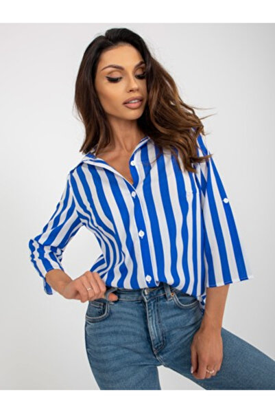 LAKERTA Bluza Dama, LAKERTA, Poliester, Maneca 3/4, Albastru, model LK-BZ-509...