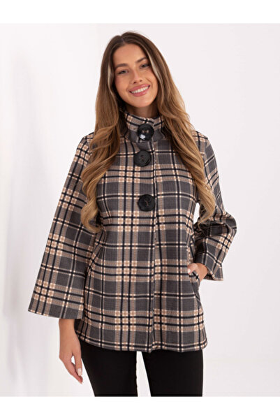 Italy Moda Palton Dama, ITALY MODA, Poliester, Maneca lunga, Negru, model IT-...