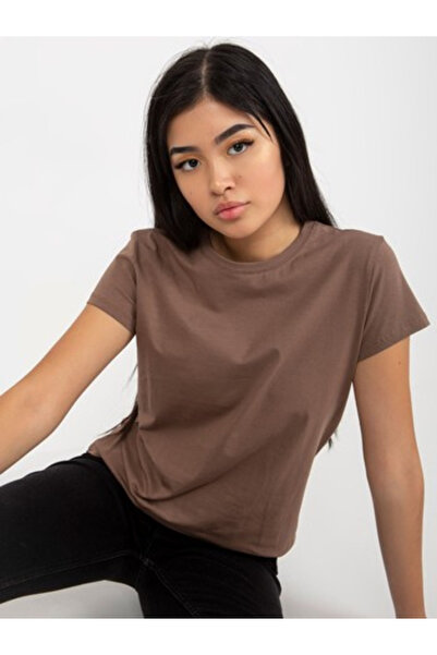 Basic Feel Good Tricou Dama Mini, Decolteu rotund, BASIC FEEL GOOD, Maro Mode...