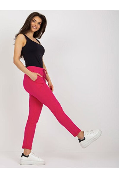 Relevance Women's Tracksuit Bottoms, RELEVANCE, Cotton, Sport, Fuchsia, model...