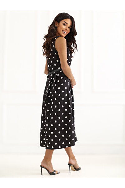 Italy Moda Rochie Dama, ITALY MODA, Poliester, Rochie evazata, Negru, model M...