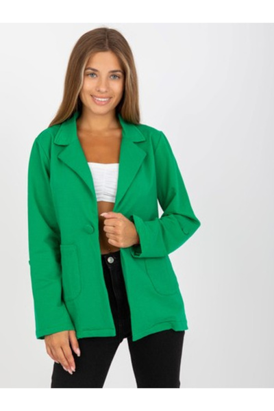 rue parıs Sacou Dama Maneca lunga, Maneca lunga, RUE PARIS, Verde Eleganta Of...