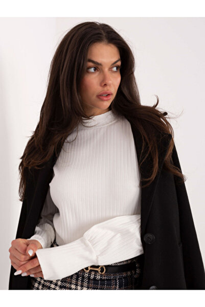 rue parıs Bluza Dama, RUE PARIS, Bumbac, Maneca lunga, Ecru, model RV-BZ-A105...