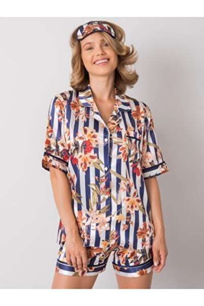 XSAPIENZA Compleu Dama Floral, Poliester, XSAPIENZA, Bleumarin Model BR-KM7042
