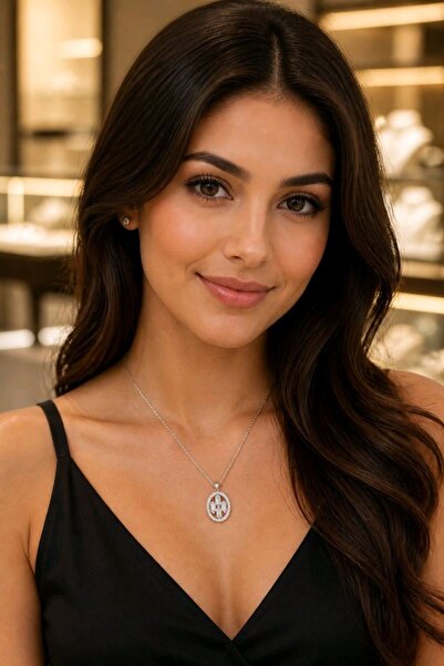 Monalisa Home Luxurious Figured Statement Necklace with Zircon Stones