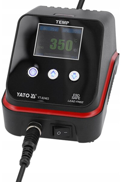 yato Stație de lipit, vârf de letcon, 190W, afișaj LCD, YT-82463