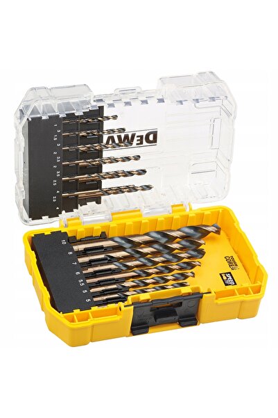 Dewalt Set de burghie HSS-G pentru metal și lemn 19 piese 1-10mm DT70728