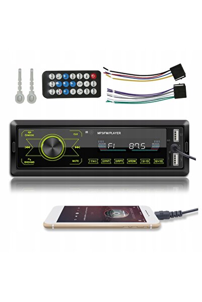 MANTA Radio auto BLUETOOTH 1DIN 4x50W telecomandă USB MP3 AUX SD RDS