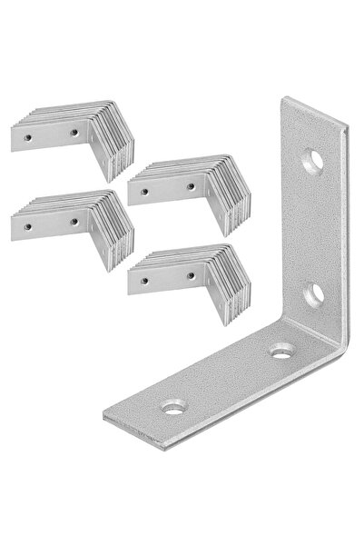 KOTARBAU Colțar de dulgherie, Conector de construcții, Oțel, Galvanizat, 50x5...