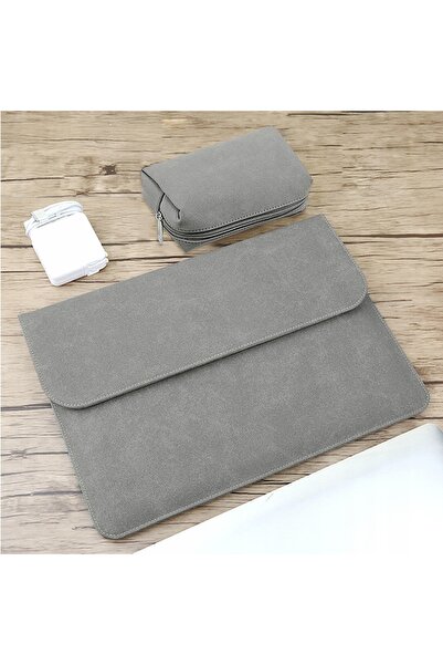 3-d pro art Geantă din piele întoarsă + husă pentru încărcător laptop MacBook...