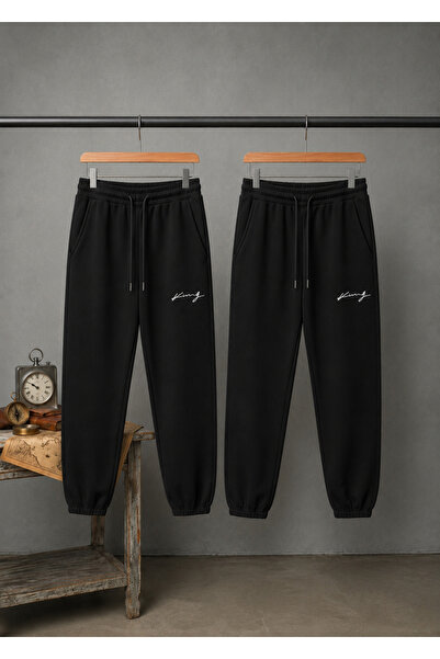 CLOTHES33 2-Piece Sports Tracksuit Thin Summer Sweat-Absorbing Handwritten Ki...