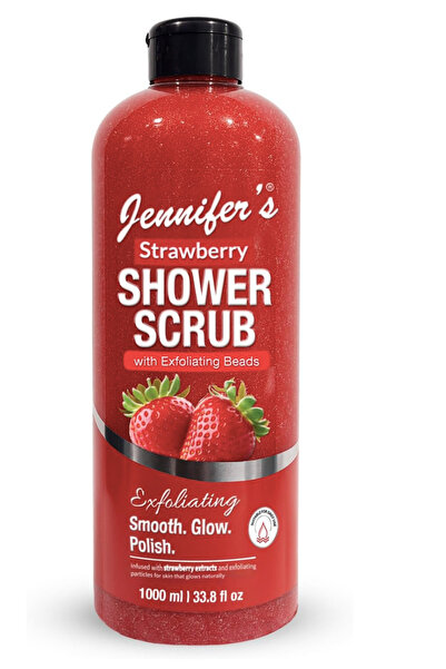 Jennifer's Jennifer’s Strawberry Shower Scrub 1000ML - Enriched with Natural ...