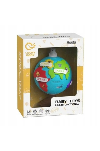 LeanToys Glob educativ interactiv Lucky Baby pentru copii de la 18 luni