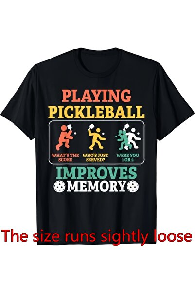 NOURAM اللعب يحسن الذاكرة، تي شيرت للجنسين من Pickleball Gift_1، تي شيرت نسائي