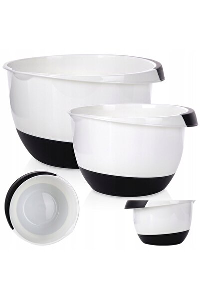 EH Excellent Houseware 2x Boluri de bucătărie pentru amestecare și bătut, ant...