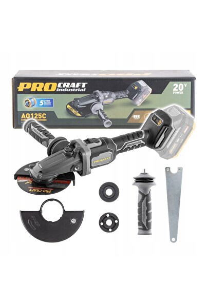 ProCraft Pdr Tools Polizor unghiular cu acumulator cu cap plat Procraft Indus...