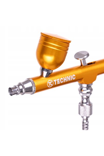 TC Technic Aerograf model cu duză de 0.3mm B-130, acțiune dublă, mini pistol ...