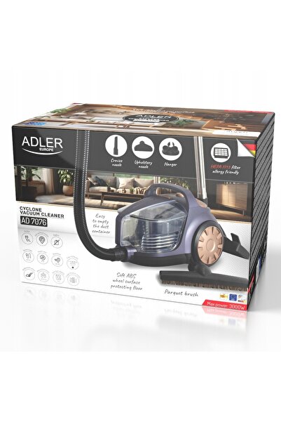 adler CYCLONE CLEANER sistem de filtrare în 3 etape fără sac 3.5L PUTERNIC