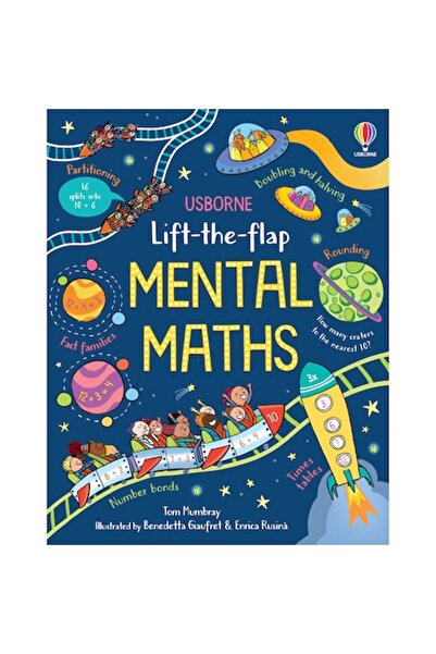 Usborne Книга по математика с капаци, Усбърн, 5-8 години, Английски