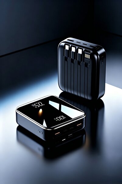 Bleco This 20000mAh power bank has four built-in charging cables, supports 22...