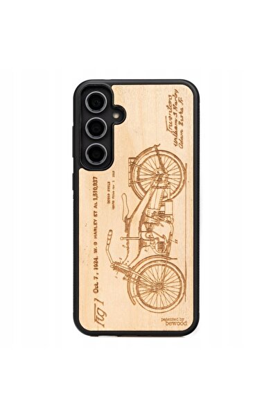 BewooDesign Husă din lemn Bewood pentru Samsung Galaxy S23 FE HARLEY PATENT A...