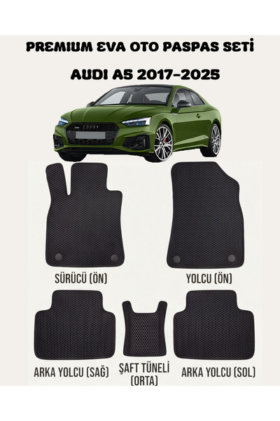 FEYZA OTO AUDI A5 SERİSİ 2017 - 2025 ARASI ARACA ÖZEL EVA PASPAS TAKIMI ARACA...