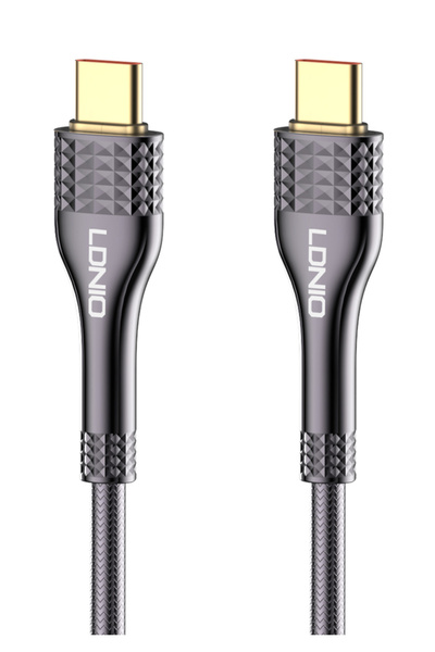 LDNIO Καλώδιο USB-C σε USB-C LC651C, 65W, 1μ, γκρι