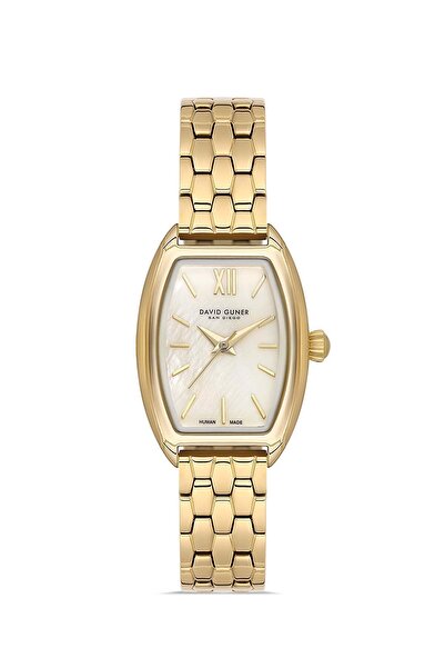 DAVID GUNER Women's Wristwatch Yellow Plated Yellow Dial Dg-9123La-B4