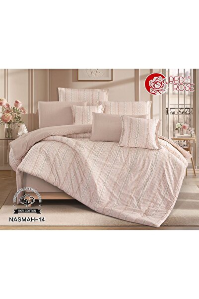 Red Rose 100% Cotton Bedspread - 4-Piece Set - Soft and Smooth Material - Siz...