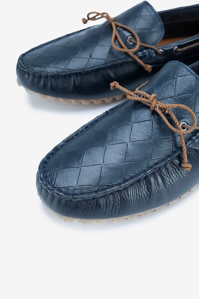 Serhat Özköroğlu Lfr-F0002 Kroko Merdane Shoes Navy Blue