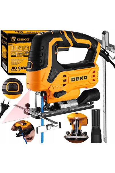 NO BRAND Fierăstrău electric DEKO DKJS80XL100 + lame de ferăstrău (5 bucăți)