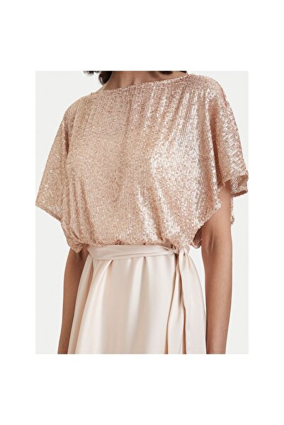Access Fashion Γυναικείο Βραδινό Φόρεμα 63-3439 Χρυσόχρωμο