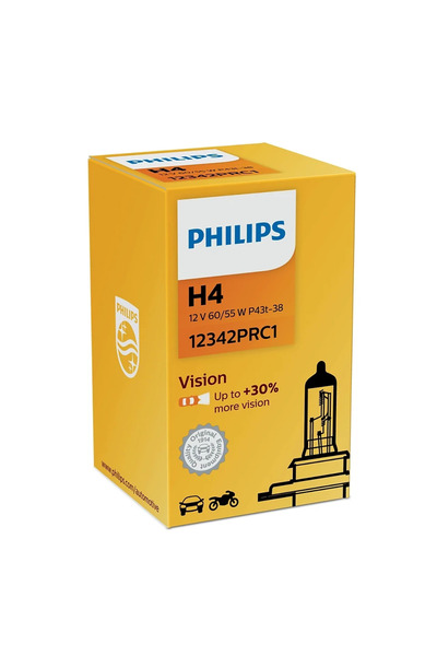 Philips Bec Halogen H4 Vision 12V 60/55W P43t-38