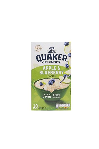 Quaker شوفان كويكر سريع التحضير بنكهة التفاح والتوت الأزرق 360 غرام من Oats