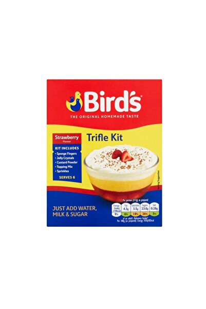 Bird's Birds Strawberry Flavored Trifle Dessert Preparation Set 141 Gr