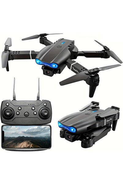 Generic E99 Drone with HD Camera – Black Foldable Remote Control Quadcopter f...