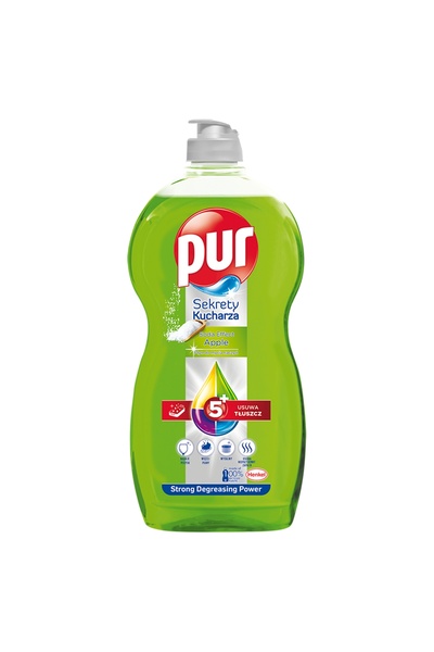 NO BRAND Detergent lichid pentru vase PUR Power Apple 1200 ml