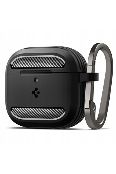 NO BRAND Husă pentru căști SPIGEN Rugged Armor pentru Apple Airpods 4 Negru