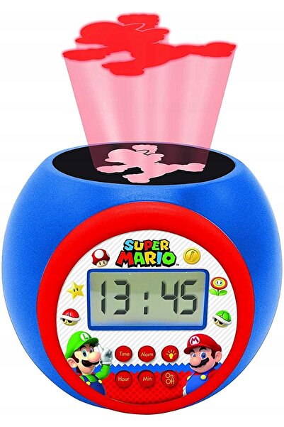 LEXIBOOK Ceas deșteptător cu proiector Super Mario RL977NI