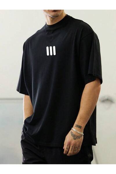 JANTIL MODA Unisex Oversize 100% Cotton Crew Neck Short Sleeve T-Shirt
