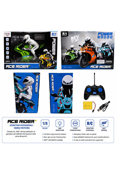 HALLEY ACE RİDER UZAKTAN KUMANDALI MOTOSİKLET
