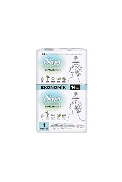 bio natural 14'lü ped 1 numara normal
