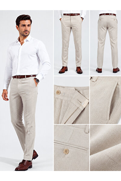 Plus Scorpion Pantaloni Slim Fit de Birou si Evenimente, Rezistenti la Sifona...