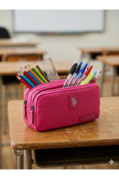 U.S. Polo Assn. حامل أقلام ذو عينتين، علبة أقلام PLKLK26047