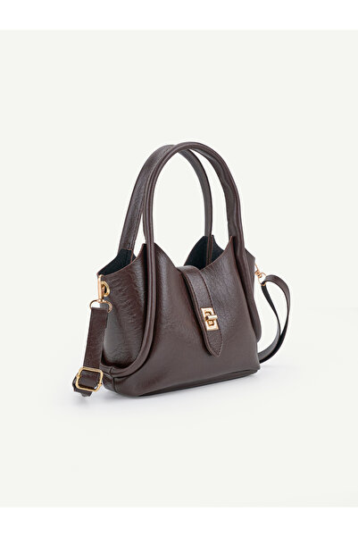 HONEY BAG Γυναικεία τσάντα Muse με λεπτομέρεια αγκράφας και ρυθμιζόμενο λουρά...